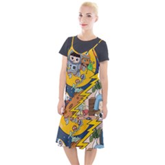 Astronaut Moon Monsters Spaceship Universe Space Cosmos Camis Fishtail Dress