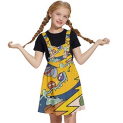 Astronaut Moon Monsters Spaceship Universe Space Cosmos Kids  Apron Dress