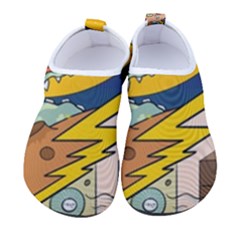 Astronaut Moon Monsters Spaceship Universe Space Cosmos Women s Sock-style Water Shoes by Maspions