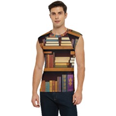 Book Nook Books Bookshelves Comfortable Cozy Literature Library Study Reading Room Fiction Entertain Men s Raglan Cap Sleeve T-shirt by Maspions