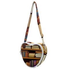 Book Nook Books Bookshelves Comfortable Cozy Literature Library Study Reading Room Fiction Entertain Heart Shoulder Bag