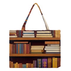 Book Nook Books Bookshelves Comfortable Cozy Literature Library Study Reading Room Fiction Entertain Medium Tote Bag