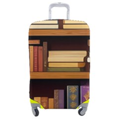 Book Nook Books Bookshelves Comfortable Cozy Literature Library Study Reading Room Fiction Entertain Luggage Cover (medium)