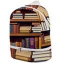 Book Nook Books Bookshelves Comfortable Cozy Literature Library Study Reading Room Fiction Entertain Zip Bottom Backpack View1