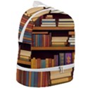 Book Nook Books Bookshelves Comfortable Cozy Literature Library Study Reading Room Fiction Entertain Zip Bottom Backpack View2