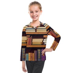 Book Nook Books Bookshelves Comfortable Cozy Literature Library Study Reading Room Fiction Entertain Kids  Long Mesh T-shirt