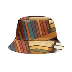 Book Nook Books Bookshelves Comfortable Cozy Literature Library Study Reading Room Fiction Entertain Bucket Hat by Maspions