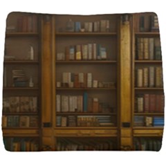 Books Book Shelf Shelves Knowledge Book Cover Gothic Old Ornate Library Seat Cushion