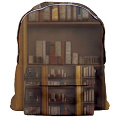 Books Book Shelf Shelves Knowledge Book Cover Gothic Old Ornate Library Giant Full Print Backpack