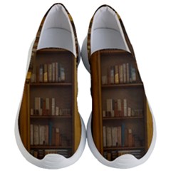 Books Book Shelf Shelves Knowledge Book Cover Gothic Old Ornate Library Women s Lightweight Slip Ons by Maspions