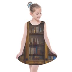 Books Book Shelf Shelves Knowledge Book Cover Gothic Old Ornate Library Kids  Summer Dress