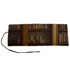 Books Book Shelf Shelves Knowledge Book Cover Gothic Old Ornate Library Roll Up Canvas Pencil Holder (s)