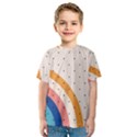 Abstract Geometric Bauhaus Polka Dots Retro Memphis Rainbow Kids  Sport Mesh T-Shirt View1