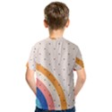 Abstract Geometric Bauhaus Polka Dots Retro Memphis Rainbow Kids  Sport Mesh T-Shirt View2