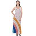 Abstract Geometric Bauhaus Polka Dots Retro Memphis Rainbow Sleeveless Velour Maxi Dress View1