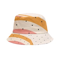 Abstract Geometric Bauhaus Polka Dots Retro Memphis Rainbow Inside Out Bucket Hat