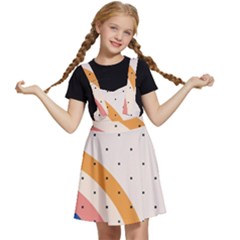 Abstract Geometric Bauhaus Polka Dots Retro Memphis Rainbow Kids  Apron Dress by Maspions