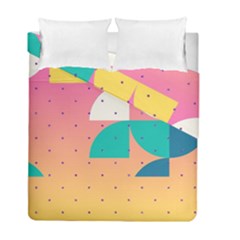 Abstract Geometric Bauhaus Polka Dots Retro Memphis Art Duvet Cover Double Side (full/ Double Size) by Maspions