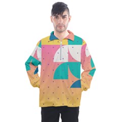 Abstract Geometric Bauhaus Polka Dots Retro Memphis Art Men s Half Zip Pullover