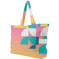 Abstract Geometric Bauhaus Polka Dots Retro Memphis Art Simple Shoulder Bag by Maspions