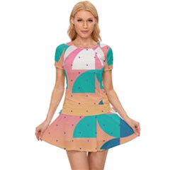 Abstract Geometric Bauhaus Polka Dots Retro Memphis Art Women s Sports Wear Set