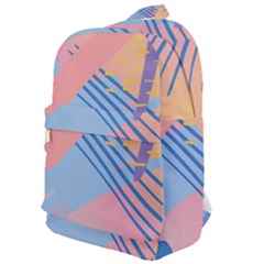 Abstract Lines Dots Pattern Purple Pink Blue Classic Backpack