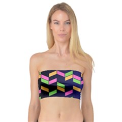 Background Pattern Geometric Pink Yellow Green Bandeau Top