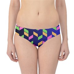 Background Pattern Geometric Pink Yellow Green Hipster Bikini Bottoms