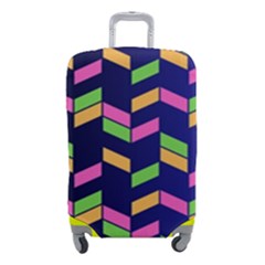 Background Pattern Geometric Pink Yellow Green Luggage Cover (small) by Maspions