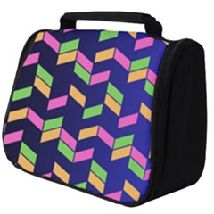 Background Pattern Geometric Pink Yellow Green Full Print Travel Pouch (big)