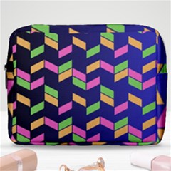 Background Pattern Geometric Pink Yellow Green Make Up Pouch (large)