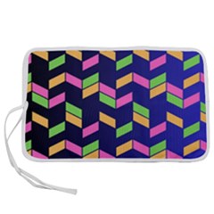 Background Pattern Geometric Pink Yellow Green Pen Storage Case (s)