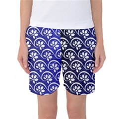 Pattern Floral Flowers Leaves Botanical Women s Basketball Shorts