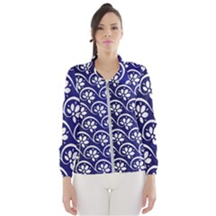 Pattern Floral Flowers Leaves Botanical Women s Windbreaker