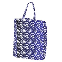 Pattern Floral Flowers Leaves Botanical Giant Grocery Tote