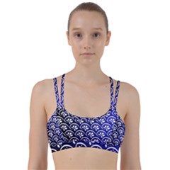 Pattern Floral Flowers Leaves Botanical Line Them Up Sports Bra