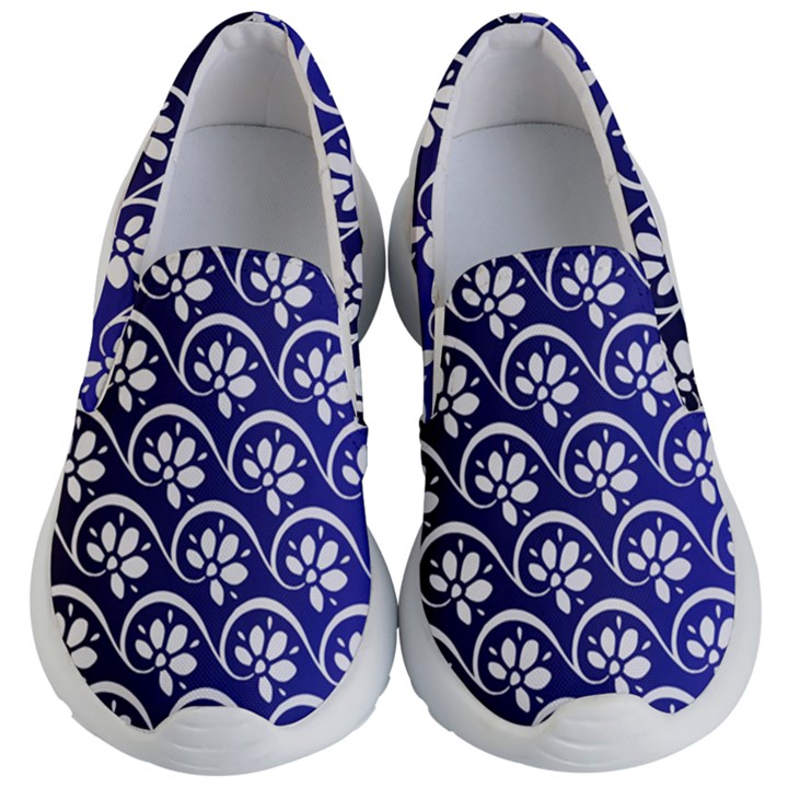 Pattern Floral Flowers Leaves Botanical Kids Lightweight Slip Ons