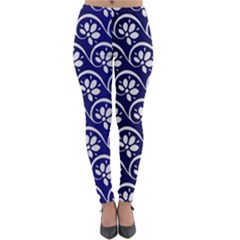 Pattern Floral Flowers Leaves Botanical Lightweight Velour Leggings