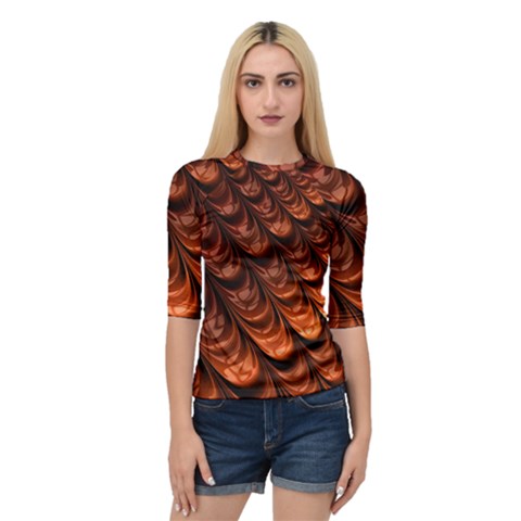 Fractal Frax Quarter Sleeve Raglan T-shirt by Askadina