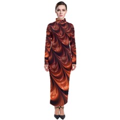 Fractal Frax Turtleneck Maxi Dress