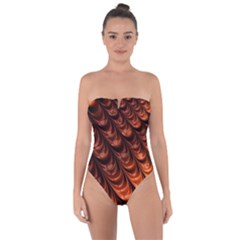 Fractal Frax Tie Back One Piece Swimsuit by Askadina