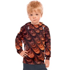 Fractal Frax Kids  Hooded Pullover by Askadina