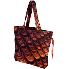 Fractal Frax Drawstring Tote Bag