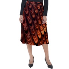 Fractal Frax Classic Velour Midi Skirt 