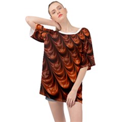 Fractal Frax Oversized Chiffon Top by Askadina