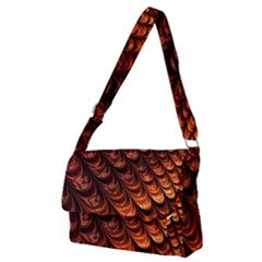 Fractal Frax Full Print Messenger Bag (m) by Askadina