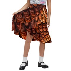 Fractal Frax Kids  Ruffle Flared Wrap Midi Skirt