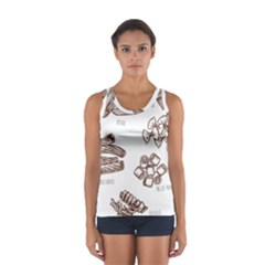 Pasta Mie Spageti Rigatoni Lasagna Sport Tank Top  by Askadina