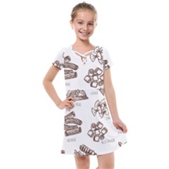 Pasta Mie Spageti Rigatoni Lasagna Kids  Cross Web Dress