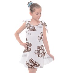 Pasta Mie Spageti Rigatoni Lasagna Kids  Tie Up Tunic Dress by Askadina